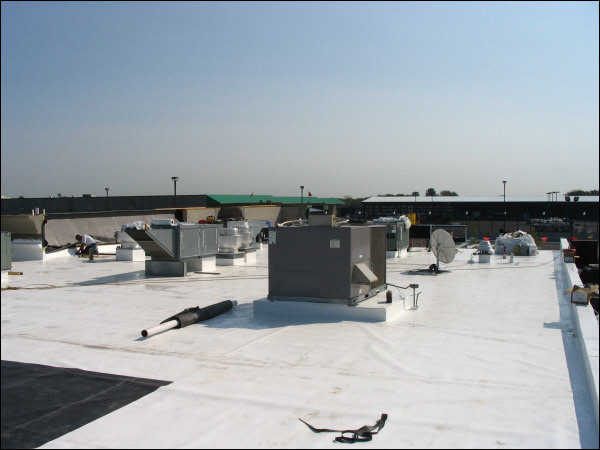 TPO Flat Roof Installation